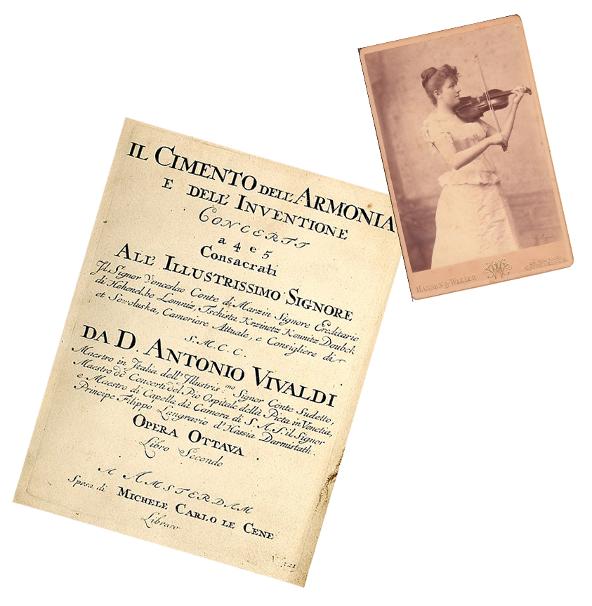 Image of Comento dell Armonia and a woman playing violin