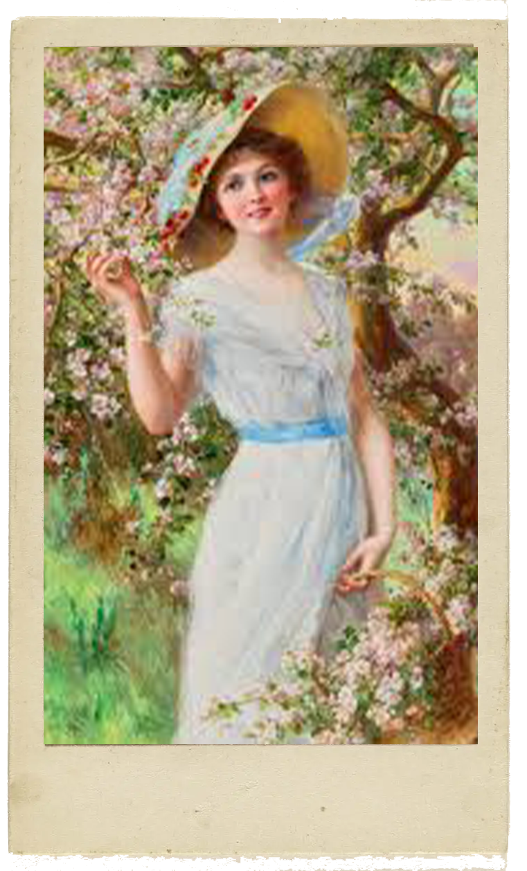 Woman in spring