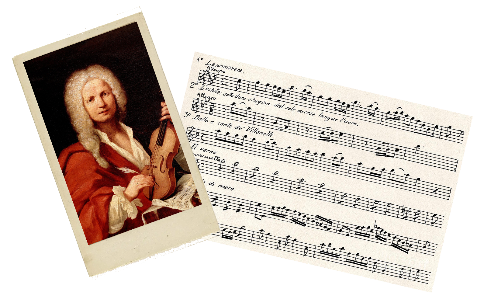 Image of Vivaldi and sheet music