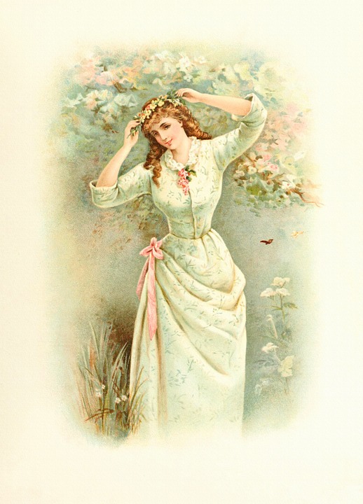 Woman in spring